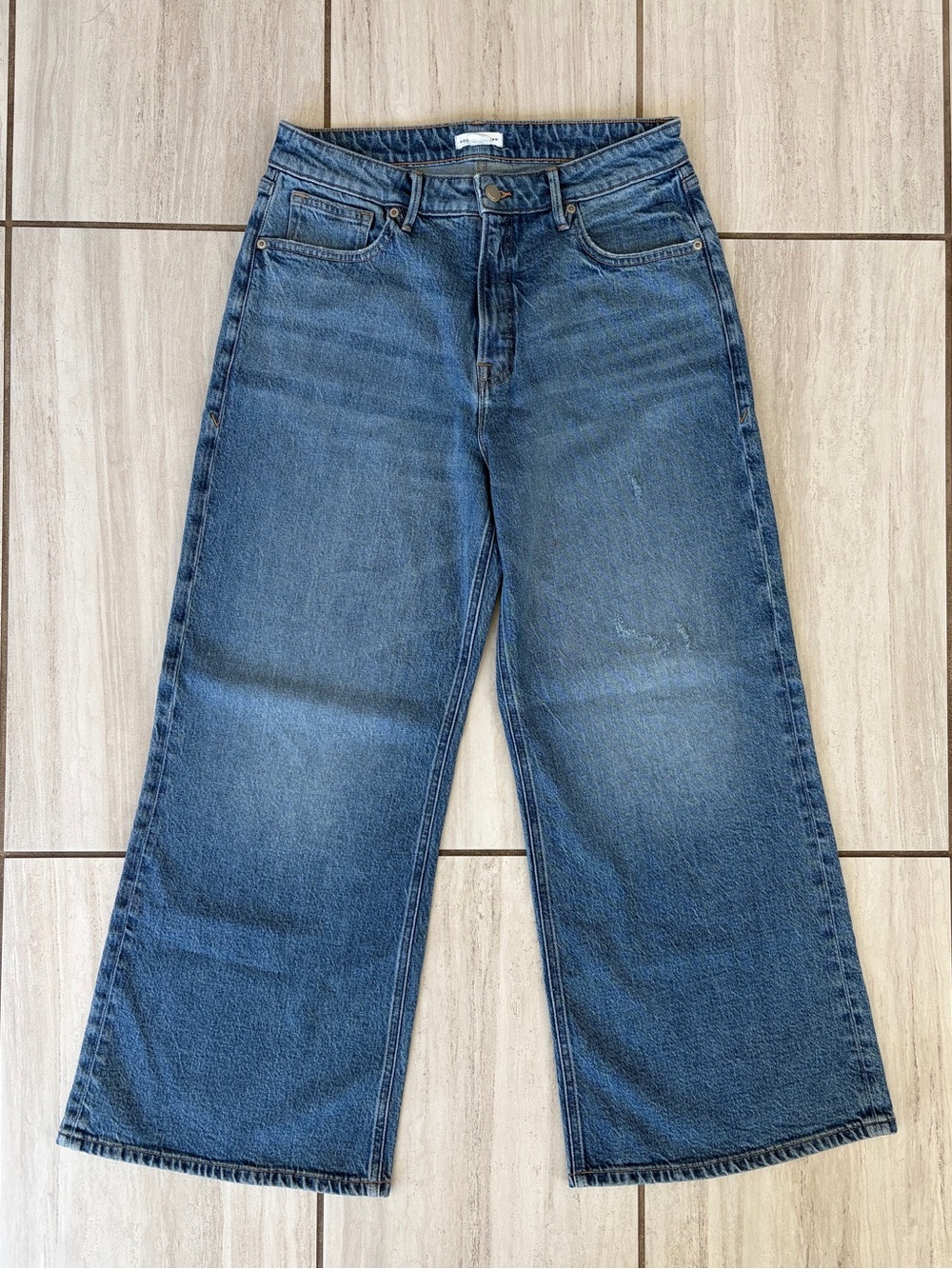 Good American Good Ease Crop High Rise Denim Jeans Size 4 or 27